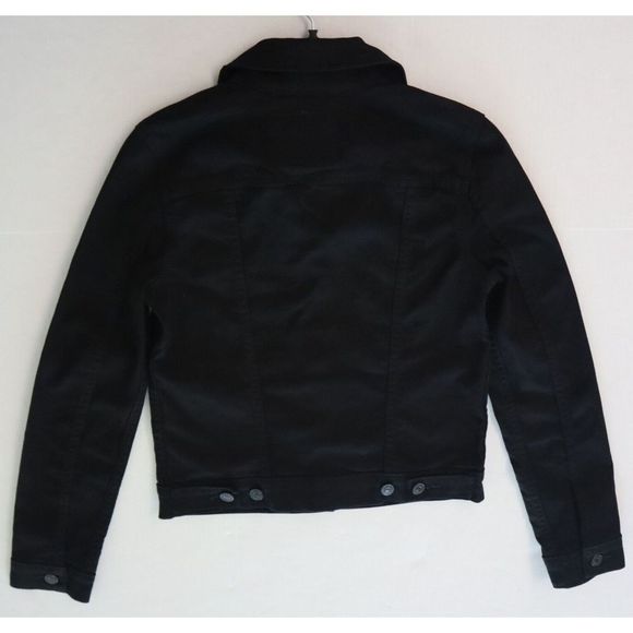 Levi's 29945-0038 Women's Sz XS Black Original Denim Trucker Jacket $90 - Picture 6 of 7